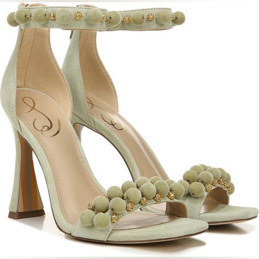 Sam Edelman Luella Ankle Strap Sandal in Pistachio size 7.5